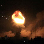 In response to Hamas's violations of security, Israel targeted two tunnels and weapons factories