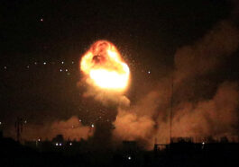 In response to Hamas's violations of security, Israel targeted two tunnels and weapons factories