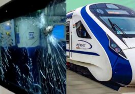 Andhra Pradesh: Vande Bharat Express was again pelted with stones in Visakhapatnam