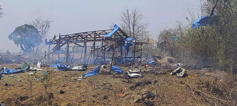 100 people are presumed dead after Myanmar airstrikes in the Sagaing region