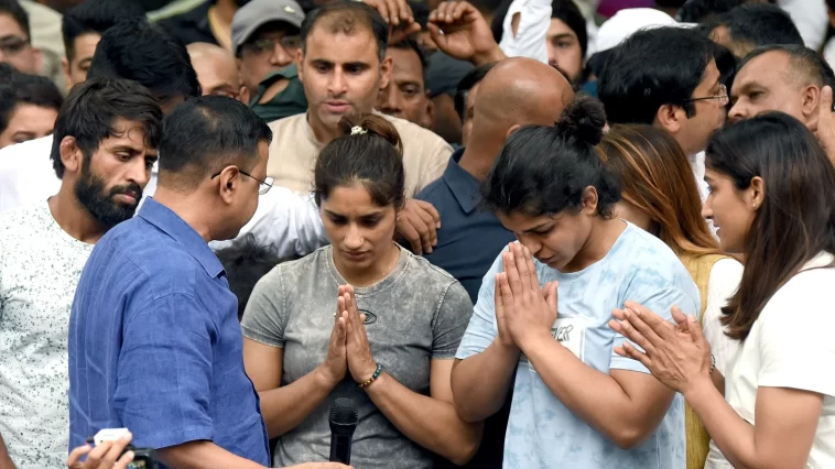 Kejriwal backs wrestlers, then takes aim at PM: ‘Modi ji embraced the one who…?’