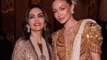 Gigi Hadid expresses gratitude to the Ambani family for her "unforgettable first trip to India."