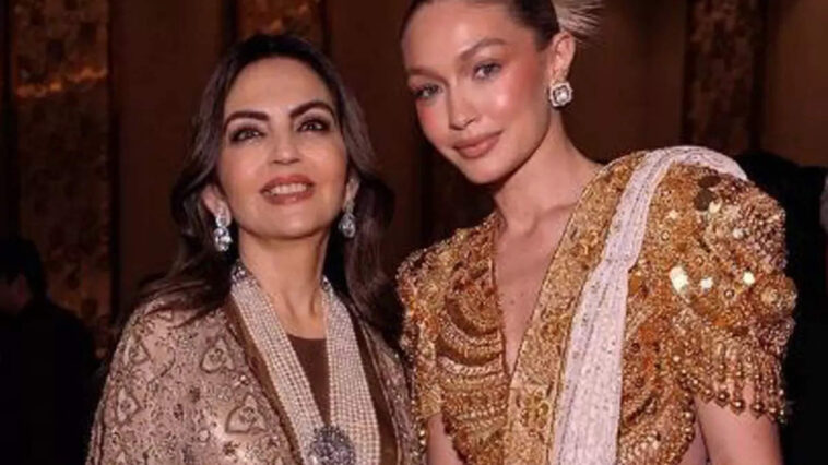 Gigi Hadid expresses gratitude to the Ambani family for her "unforgettable first trip to India."