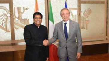 Piyush Goyal meets with Italian Ministers and discusses matters of mutual intrest