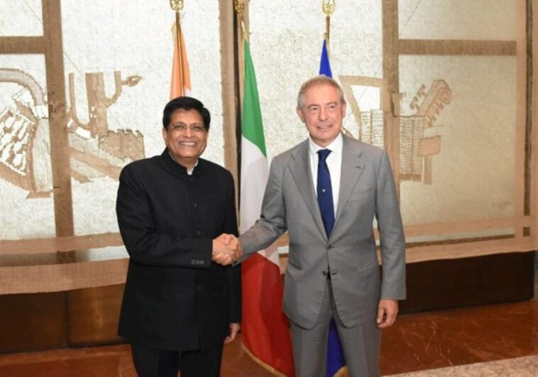 Piyush Goyal meets with Italian Ministers and discusses matters of mutual intrest