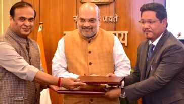 Assam and Arunachal will sign MoU regarding  border dispute in the presence of Amit Shah.