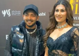 Prithvi Shah with Nidhi Tapadia in IIFA 2023