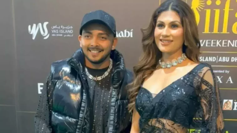 Prithvi Shah with Nidhi Tapadia in IIFA 2023