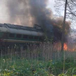 Russian freight train exploded near Ukraine border
