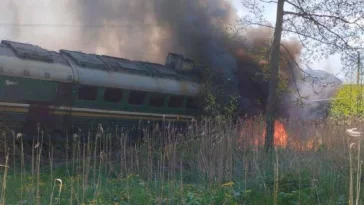 Russian freight train exploded near Ukraine border