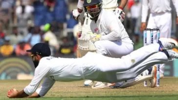 100 Test catches for Ajinkya Rahane