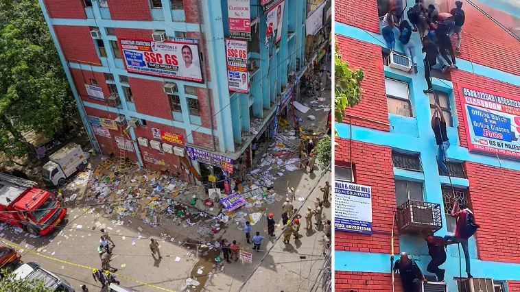 Mukherjee Nagar Delhi: How students rappelled down, fell from 3rd floor