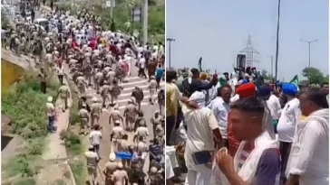 Farmers blocked NH-44 in Kurukshetra to demand MSP for sunflower seed