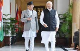 PM Modi meets Nepal Counterpart