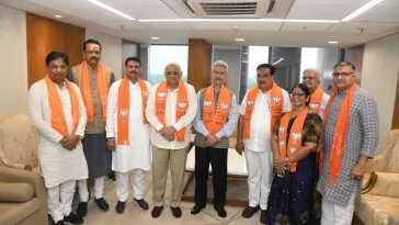 External Affairs Minister S Jaishankar files nomination papers for upcoming Rajya Sabha polls in Gujarat