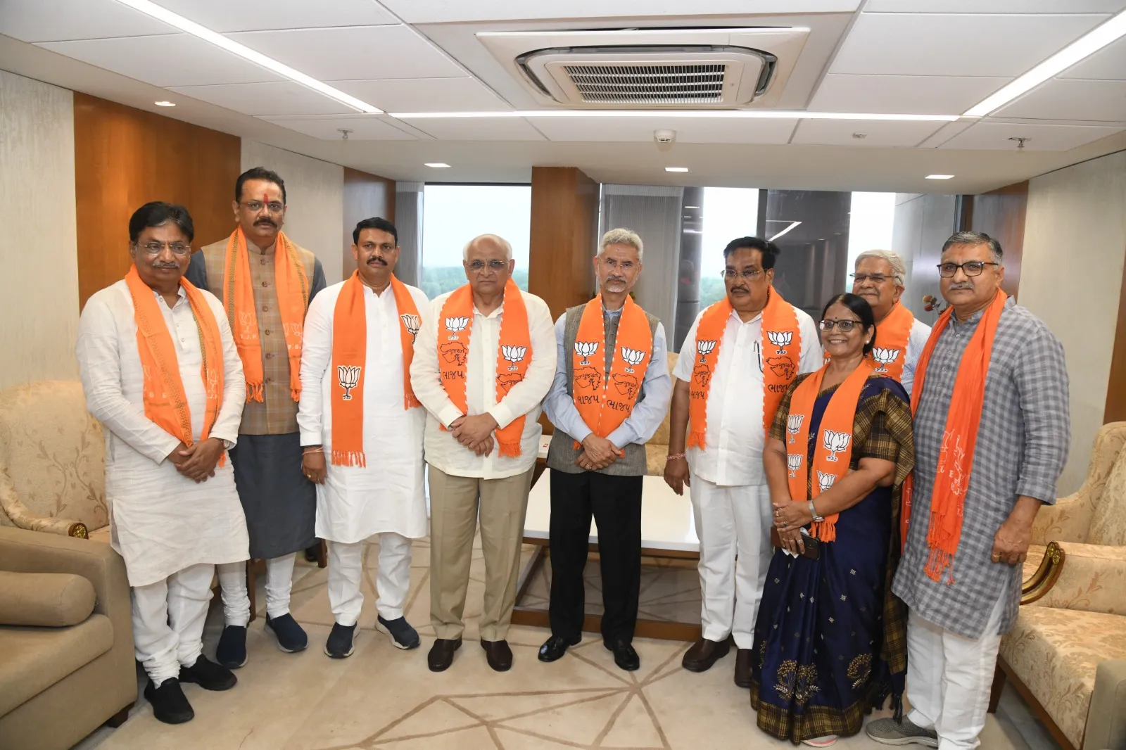 External Affairs Minister S Jaishankar files nomination papers for upcoming Rajya Sabha polls in Gujarat