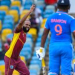 West Indies need 182 to win the second ODI against India, who absolutely collapsed after a good start.