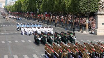 Indian Rafales, marching squads take part in imposing French parade