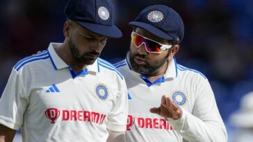 Mukesh Kumar picks maiden Test wicket