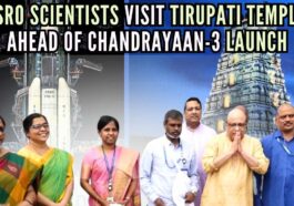 Day before launch of Chandrayaan-3, team of ISRO scientists prays at Tirupati temple