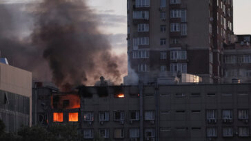 One killed, four injured after Russia carries out 'massive' overnight strike on Kyiv