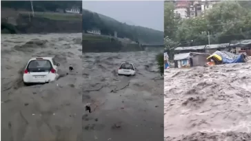 Himachal Rain: Beas In Spate Amid Flash Floods, Landslides. Movement Towards Atal Tunnel Stopped