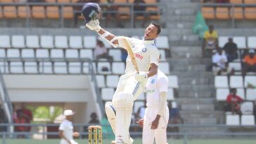 Yashasvi Jaiswal century on test debut