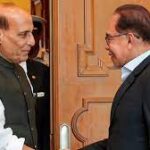 Rajnath Singh Calls Upon Malaysian PM Anwar Ibrahim In Kuala Lumpur
