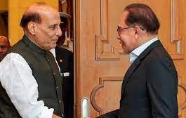 Rajnath Singh Calls Upon Malaysian PM Anwar Ibrahim In Kuala Lumpur