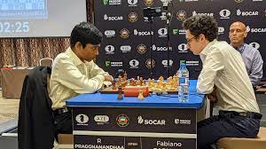 Chess World Cup 2023: Praggnanandhaa beats Fabiano Caruana in tiebreaks, faces Magnus Carlsen.