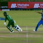 Shadab Khan's debatable run out