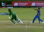 Shadab Khan's debatable run out