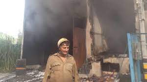 Five firefighters were injured in the Bawana factory blaze in Delhi.