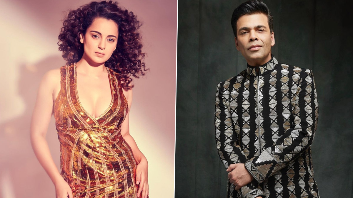 Kangana Ranaut controversy karan johar Kangana Ranaut karan johar Kangana Ranaut reacts to Karan Johar emergency Kangana karan