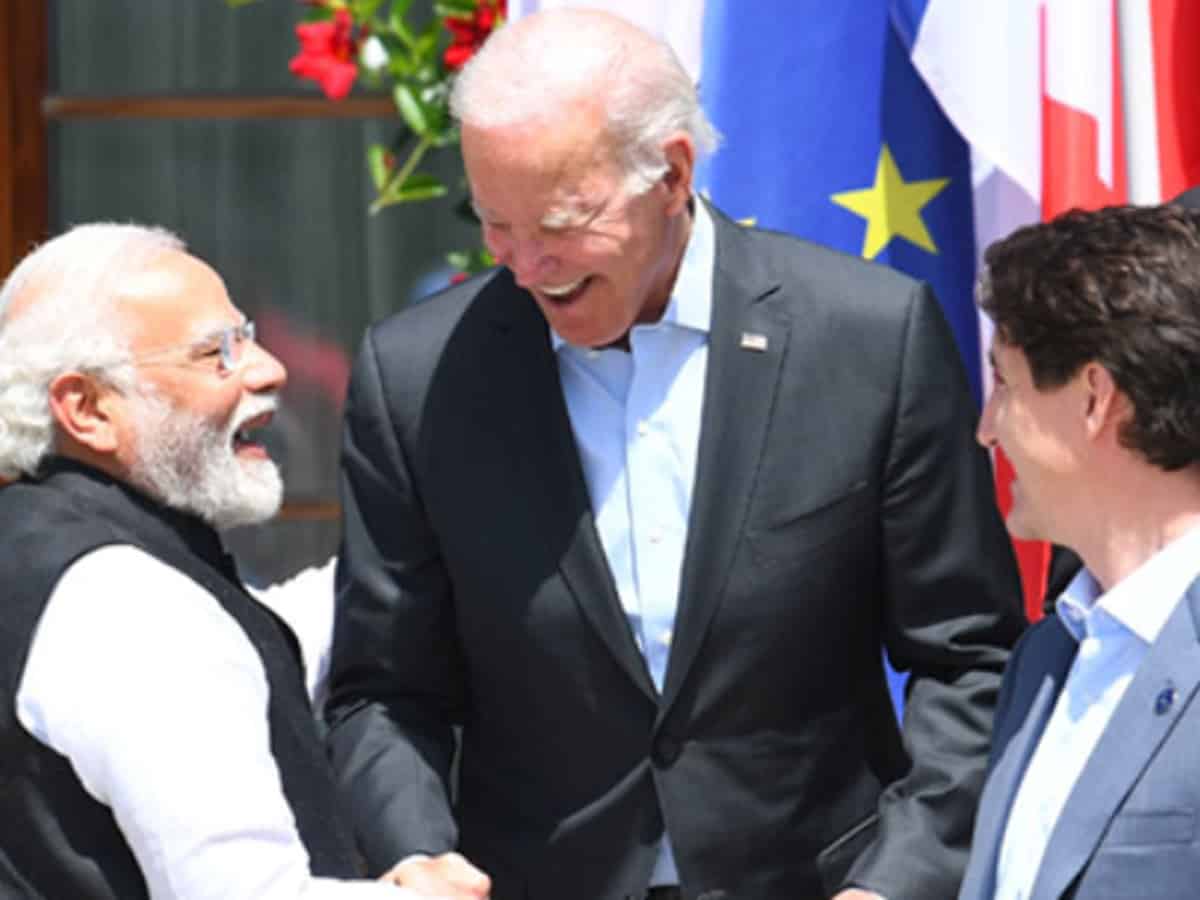 United State India Biden modi manufacture