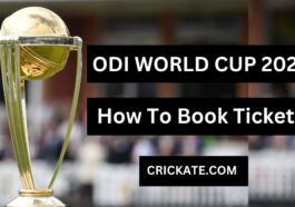 ODI World Cup 2023 Ticket Booking