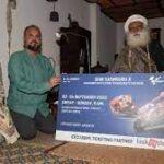 Sadhguru inaugurates MotoGP Bharat at opening ceremony.