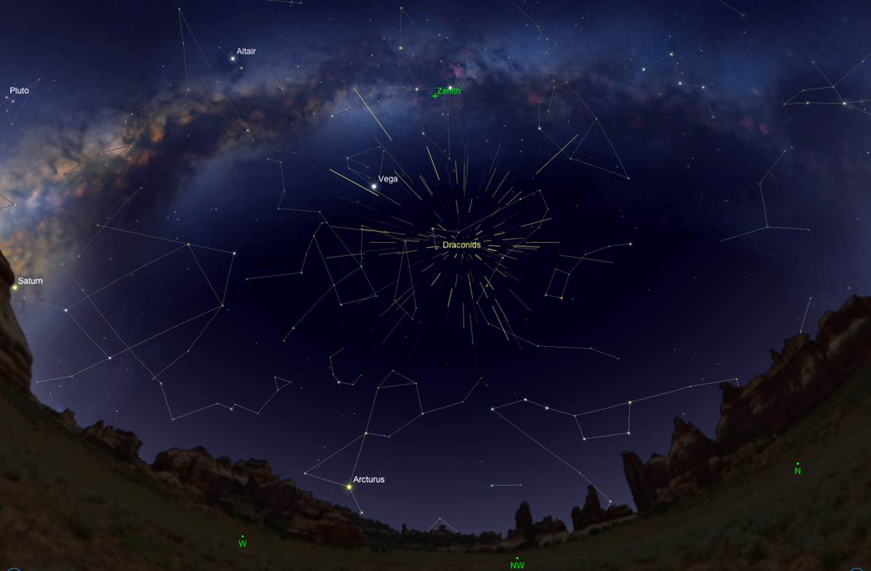 Draconid Meteor Shower: Events and viewing instructions