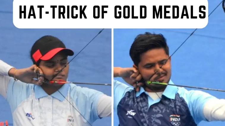 Ojas and Jyothi accomplish a golden hat-trick.