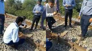 Vande Bharat loco driver avoids big accident by braking after seeing stones, rods on rails.
