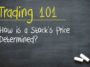 How are stock prices determined?