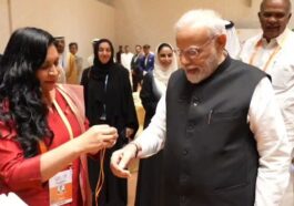 Mexican Senate president ties Rakhi to PM Modi during P20 summit