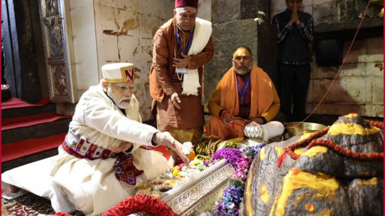 PM Modi offers prayers at Parvati Kund in Uttarakhand's Pithoragarh