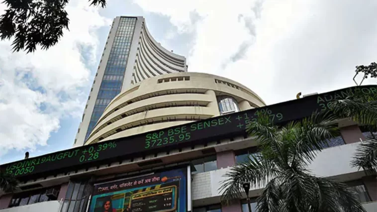 The Sensex opens above 64,830, up 471 points, while the Nifty is at 19,357.